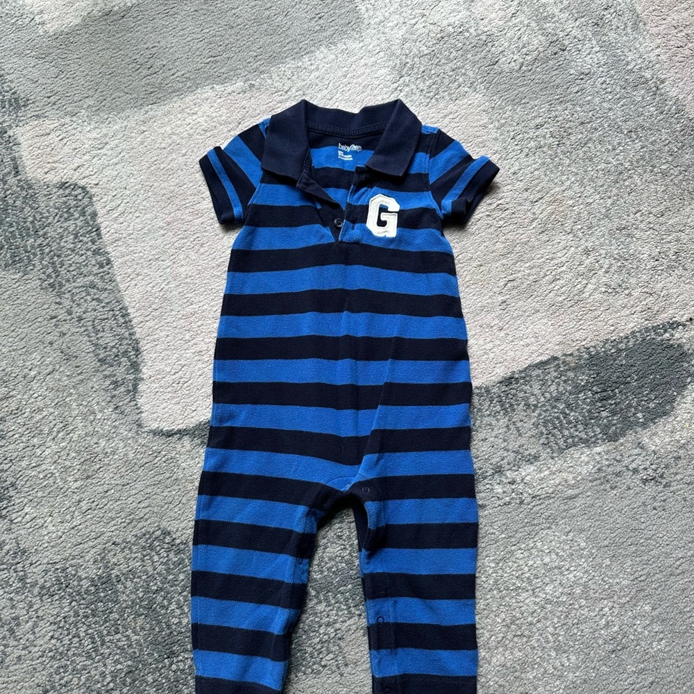 Baby Gap Blue Striped Kids One Piece